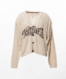 KAMIYA（カミヤ）の「"WAVY KAMIYA" Printed Silk Lace Knit Cardigan（カーディガン/ボレロ）」