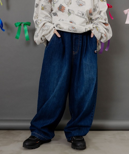 ScoLar Parity（スカラーパリティ）の「353140：ポッケにパリティキャラクターズ 3素材パンツ（その他パンツ・レディース・ブルー/チャコールグレー/ブラック・M）」の3枚目の写真