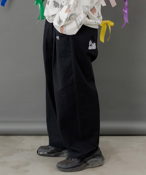 ScoLar Parity（スカラーパリティ）の「353140：ポッケにパリティキャラクターズ 3素材パンツ（その他パンツ・レディース・ブルー/チャコールグレー/ブラック・M）」の9枚目の写真