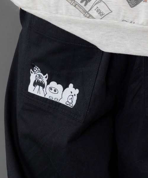 ScoLar Parity（スカラーパリティ）の「353140：ポッケにパリティキャラクターズ 3素材パンツ（その他パンツ・レディース・ブルー/チャコールグレー/ブラック・M）」の12枚目の写真