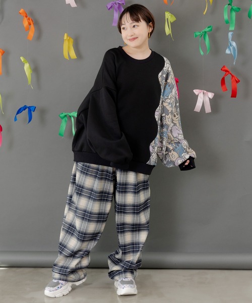 ScoLar Parity（スカラーパリティ）の「353140：ポッケにパリティキャラクターズ 3素材パンツ（その他パンツ・レディース・ブルー/チャコールグレー/ブラック・M）」の13枚目の写真