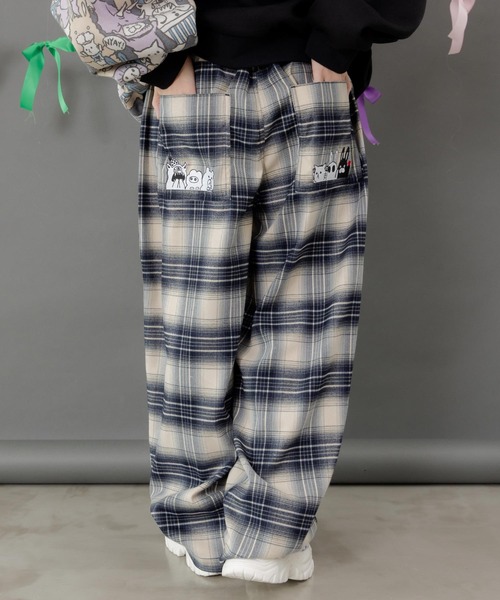 ScoLar Parity（スカラーパリティ）の「353140：ポッケにパリティキャラクターズ 3素材パンツ（その他パンツ・レディース・ブルー/チャコールグレー/ブラック・M）」の15枚目の写真