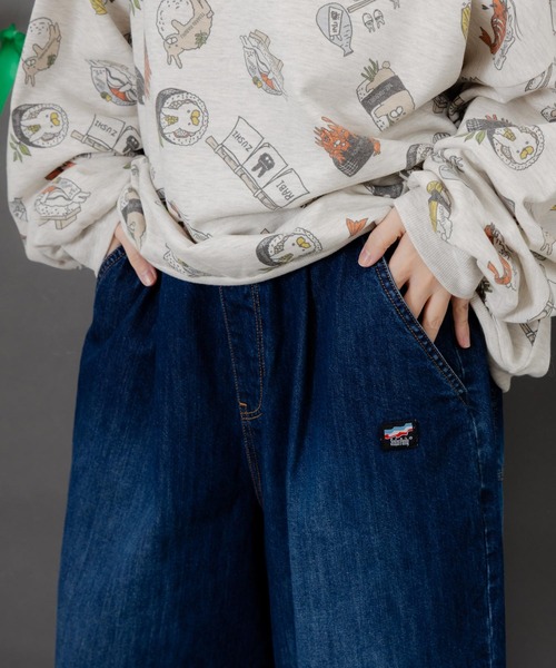 ScoLar Parity（スカラーパリティ）の「353140：ポッケにパリティキャラクターズ 3素材パンツ（その他パンツ・レディース・ブルー/チャコールグレー/ブラック・M）」の22枚目の写真