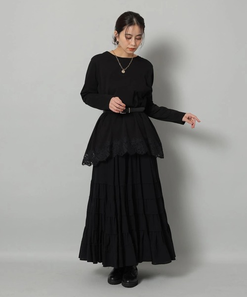 裾レースロンT（Tシャツ/カットソー）｜Arpege story（アルページュ