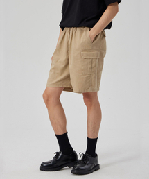 MAKEITTO（メイキット）の「6 POCKETS SEMI WIDE CARGO HALF PANTS_BEIGE（その他パンツ）」