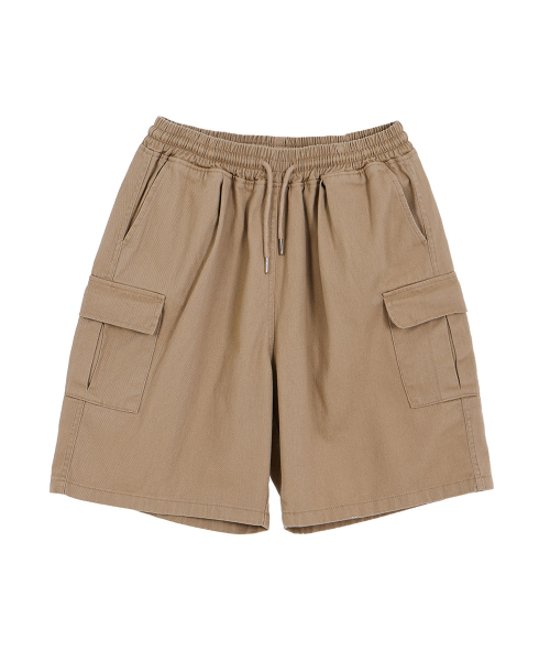 MAKEITTO（メイキット）の「6 POCKETS SEMI WIDE CARGO HALF PANTS_BEIGE（その他パンツ・メンズ・その他・MEDIUM/LARGE/X-LARGE）」の2枚目の写真