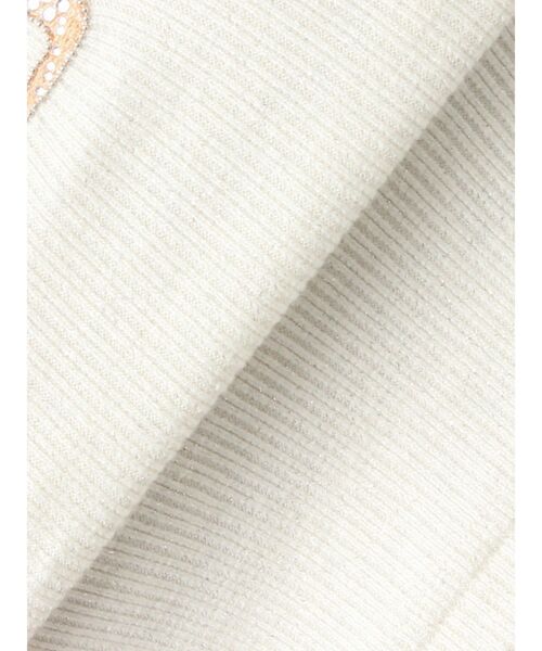 GYDA（ジェイダ）の「GGロゴラインストーンラメテレコトップス（Tシャツ/カットソー・レディース・ブラック/グレー/オフホワイト・FREE）」の9枚目の写真