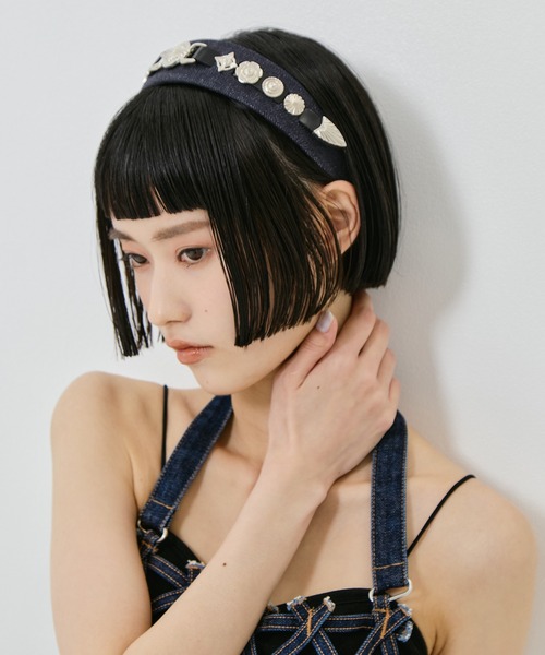 未使用品　TOGA TOO L NARROW HEADBAND TOGA TOO/トーガトゥー】Metal narrow headband/メタルナローヘッド