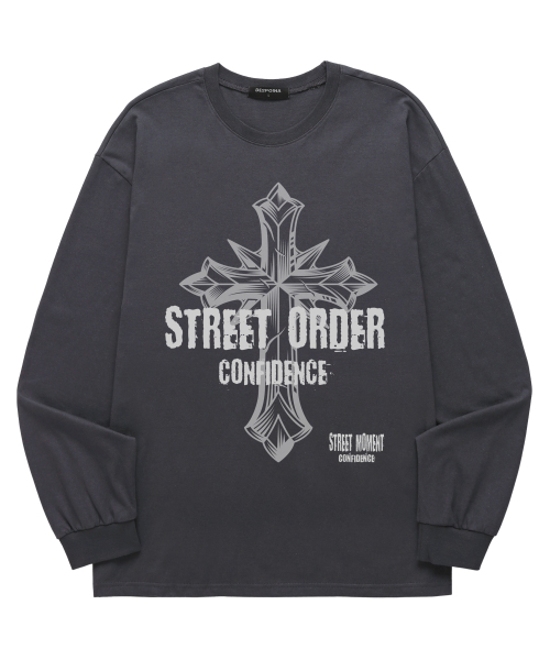 VANNWORKS(バンワークス)の「STREET ORDER ロングスリーブ (VLS0212) チャコール(Tシャツ/カットソー・レディース・その他・S/M/L/XL/XXL)」の3枚目の写真