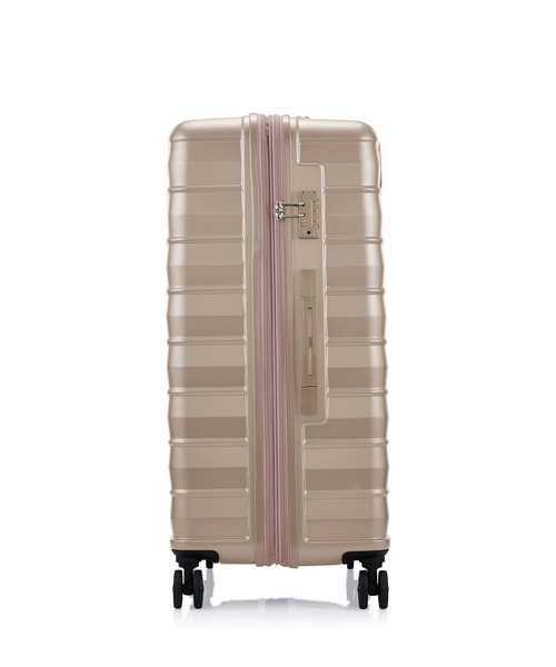 AMERICAN TOURISTER(アメリカンツーリスター)の「アメリカンツーリスター BRINK スピナー70/25 エキスパンダブル ライトゴールド(スーツケース/キャリーバッグ・レディース・イエロー・L)」の4枚目の写真