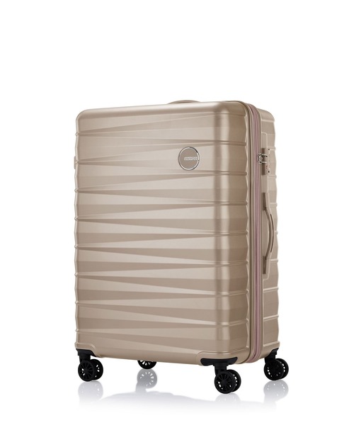 AMERICAN TOURISTER(アメリカンツーリスター)の「アメリカンツーリスター BRINK スピナー70/25 エキスパンダブル ライトゴールド(スーツケース/キャリーバッグ・レディース・イエロー・L)」の2枚目の写真