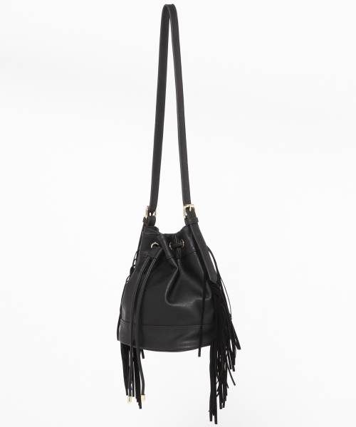 GLOBAL WORK（グローバルワーク）の「フリンジＢＡＧ/711564（ショルダーバッグ・レディース・アイボリー/ブラック/ブラウン・ONE SIZE）」の10枚目の写真