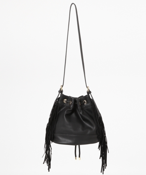 GLOBAL WORK（グローバルワーク）の「フリンジＢＡＧ/711564（ショルダーバッグ・レディース・アイボリー/ブラック/ブラウン・ONE SIZE）」の4枚目の写真