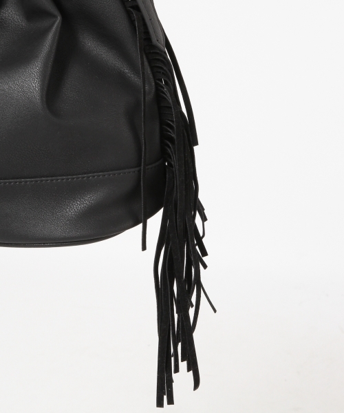 GLOBAL WORK（グローバルワーク）の「フリンジＢＡＧ/711564（ショルダーバッグ・レディース・アイボリー/ブラック/ブラウン・ONE SIZE）」の7枚目の写真