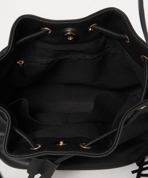 GLOBAL WORK（グローバルワーク）の「フリンジＢＡＧ/711564（ショルダーバッグ・レディース・アイボリー/ブラック/ブラウン・ONE SIZE）」の8枚目の写真