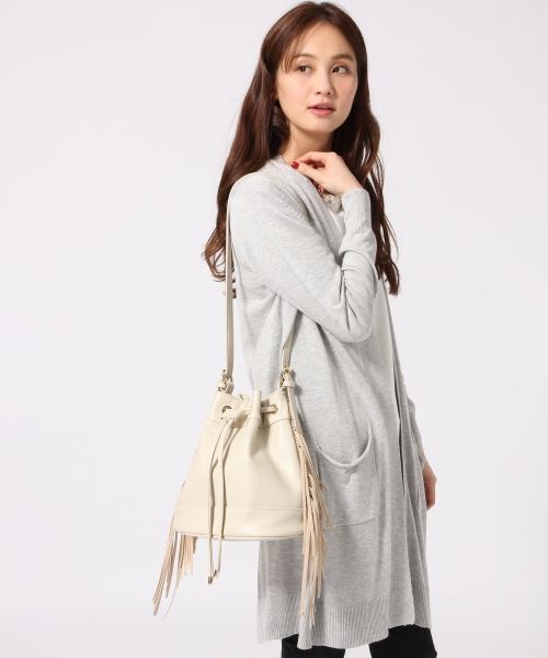 GLOBAL WORK（グローバルワーク）の「フリンジＢＡＧ/711564（ショルダーバッグ・レディース・アイボリー/ブラック/ブラウン・ONE SIZE）」の12枚目の写真