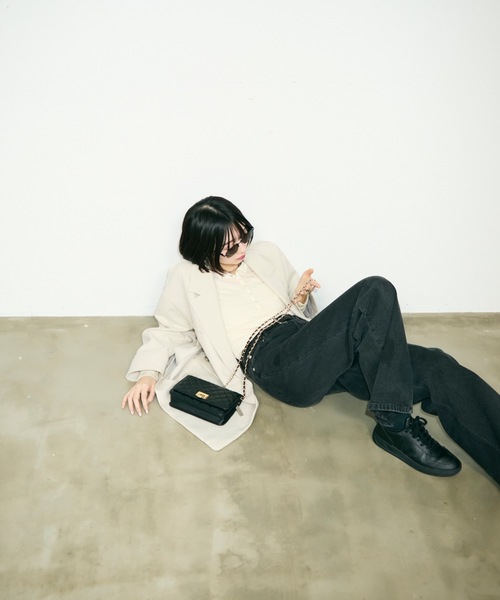 TONER(トナー)の「キルティングチェーンショルダーバッグ/ロゴプレート付き/財布(ショルダーバッグ・レディース・ブラック・FREE)」の13枚目の写真