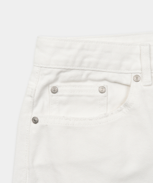 EXCONTAINER(エックスコンテナ)の「グランジポケットフレアデニムパンツ(ホワイト)(デニムパンツ・メンズ・その他・SMALL/MEDIUM/LARGE/X-LARGE)」の3枚目の写真