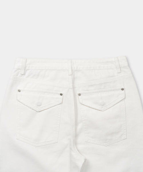 EXCONTAINER(エックスコンテナ)の「グランジポケットフレアデニムパンツ(ホワイト)(デニムパンツ・メンズ・その他・SMALL/MEDIUM/LARGE/X-LARGE)」の6枚目の写真