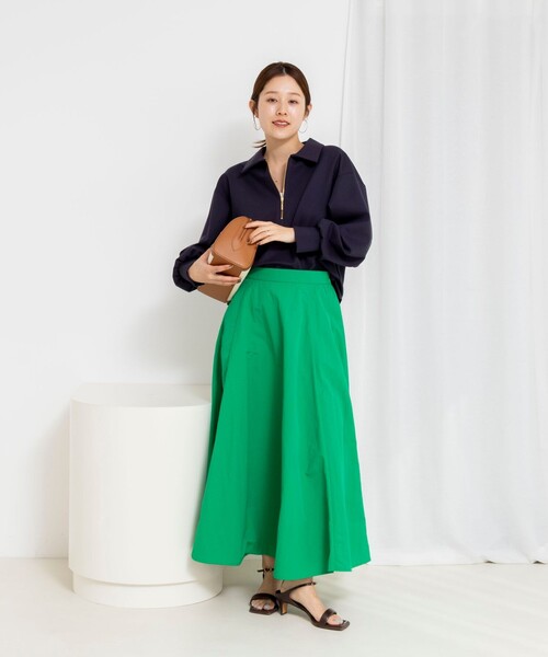 NOLLEY’S(ノーリーズ)の「ウォッシャブルダンボール襟付きプルオーバー(スウェット・レディース・オフホワイト/ネイビー・38)」の5枚目の写真