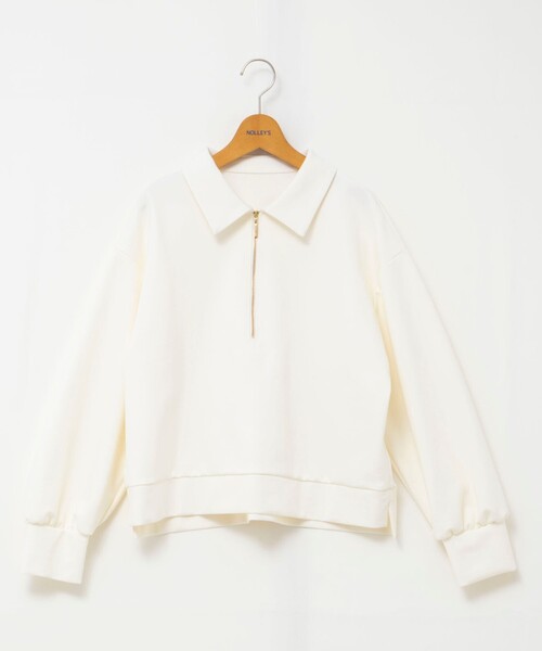 NOLLEY’S(ノーリーズ)の「ウォッシャブルダンボール襟付きプルオーバー(スウェット・レディース・オフホワイト/ネイビー・38)」の20枚目の写真
