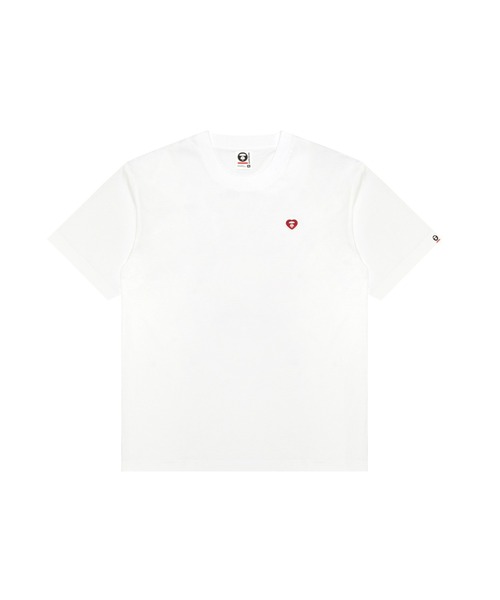 AAPE BY A BATHING APE(エーエイプバイアベイシングエイプ)の「AAPE NOW HEART TEE(Tシャツ/カットソー・メンズ・ピンク/ホワイト/ブラック・X-LARGE/SMALL/MEDIUM/LARGE/X-SMALL)」の2枚目の写真