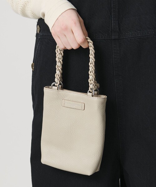 GIANNI CHIARINI(ジャンニ キアリーニ)の「<GIANNI CHIARINI>CAMILLA バッグ(ハンドバッグ・レディース・ブラック/ナチュラル・FREE)」の1枚目の写真