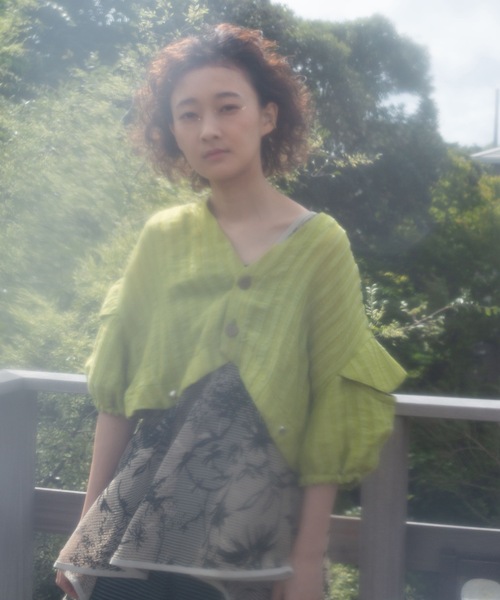 anlio（アンリオ）の「DIM POCKET SHIRT（シャツ/ブラウス・レディース・グリーン・FREE）」の2枚目の写真