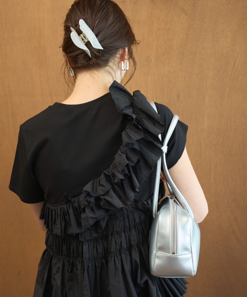 emmi（エミ）の「【HEART】ニュアンスハートヘアクリップ（バレッタ/ヘアクリップ・レディース・ライトベージュ/マルチ/ホワイト・F）」の9枚目の写真