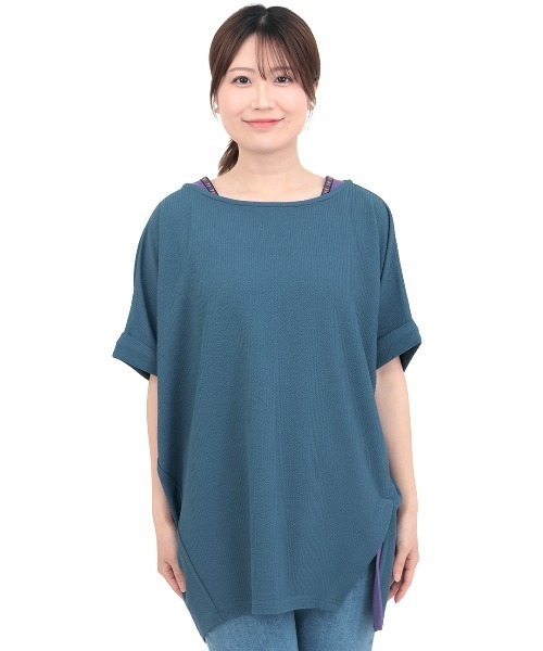 チチカカ(チチカカ)の「サカリバ肩チロリードルマンプルオーバー(Tシャツ/カットソー・レディース・ブルー/アイボリー/ブラック/マスタード・FREE)」の11枚目の写真