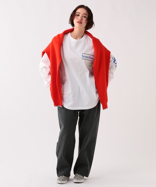 GEORGE'S(ジョージズ)の「スクリーンスターズロゴロンT(Tシャツ/カットソー・メンズ・ブラック/ホワイト・MEDIUM/LARGE)」の4枚目の写真