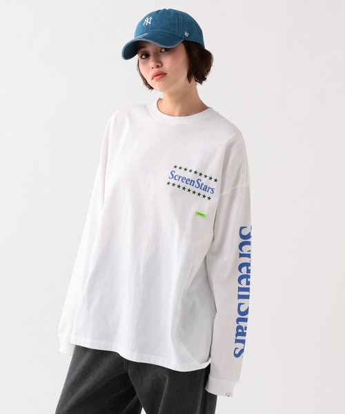 GEORGE'S(ジョージズ)の「スクリーンスターズロゴロンT(Tシャツ/カットソー・メンズ・ブラック/ホワイト・MEDIUM/LARGE)」の8枚目の写真