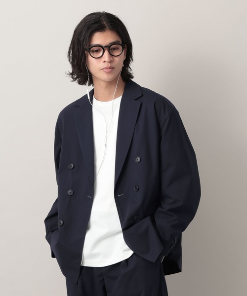 RAGEBLUE(レイジブルー)の「Extra fabric Double Tailored Jacket/ダブルテーラードジャケット【セットアップ対応】(テーラードジャケット・メンズ・ネイビー/グレー/ライトブルー/ブラック・LARGE/MEDIUM/SMALL)」の4枚目の写真