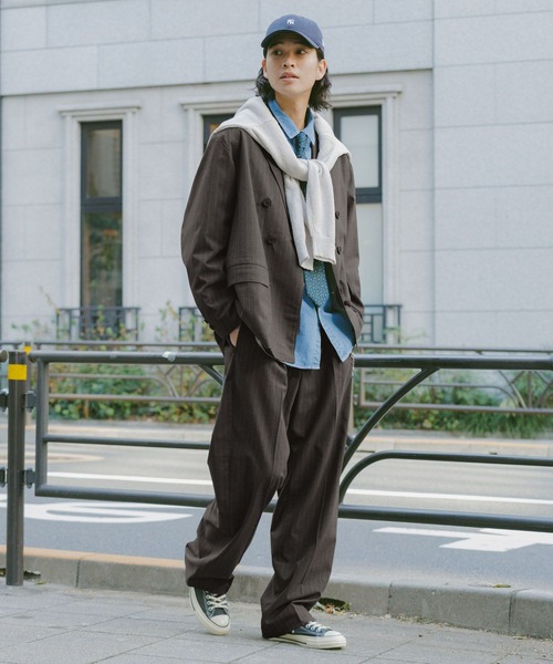 RAGEBLUE(レイジブルー)の「Extra fabric Double Tailored Jacket/ダブルテーラードジャケット【セットアップ対応】(テーラードジャケット・メンズ・ネイビー/グレー/ライトブルー/ブラック・LARGE/MEDIUM/SMALL)」の13枚目の写真