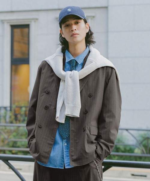 RAGEBLUE(レイジブルー)の「Extra fabric Double Tailored Jacket/ダブルテーラードジャケット【セットアップ対応】(テーラードジャケット・メンズ・ネイビー/グレー/ライトブルー/ブラック・LARGE/MEDIUM/SMALL)」の15枚目の写真