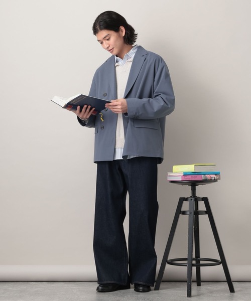 RAGEBLUE(レイジブルー)の「Extra fabric Double Tailored Jacket/ダブルテーラードジャケット【セットアップ対応】(テーラードジャケット・メンズ・ネイビー/グレー/ライトブルー/ブラック・LARGE/MEDIUM/SMALL)」の18枚目の写真