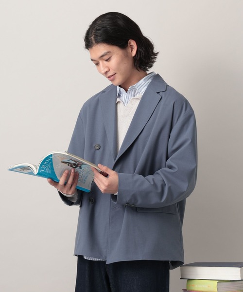 RAGEBLUE(レイジブルー)の「Extra fabric Double Tailored Jacket/ダブルテーラードジャケット【セットアップ対応】(テーラードジャケット・メンズ・ネイビー/グレー/ライトブルー/ブラック・LARGE/MEDIUM/SMALL)」の22枚目の写真