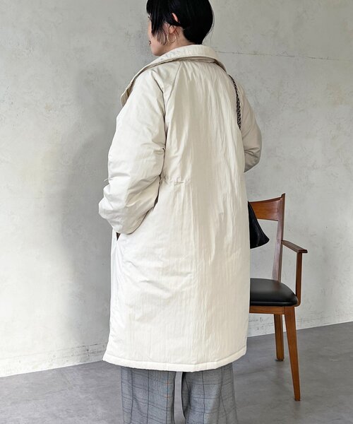 un dix cors（アンディコール）の「ウエストドロストロングコート（その他アウター・レディース・ブラック/グレイッシュベージュ/オリーブ・FREE）」の13枚目の写真