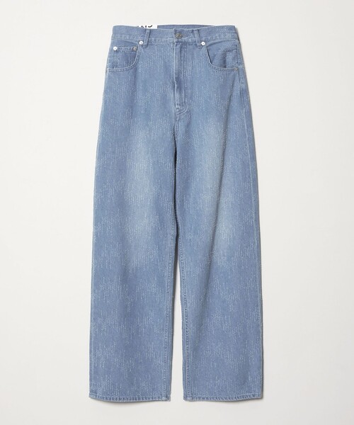 CITEN(シテン)の「<CITEN>ダメージデニムストレートパンツ ブルー(デニムパンツ・レディース・コバルトブルー・L/M/S)」の4枚目の写真