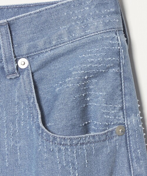 CITEN(シテン)の「<CITEN>ダメージデニムストレートパンツ ブルー(デニムパンツ・レディース・コバルトブルー・L/M/S)」の12枚目の写真