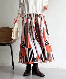 un dix cors | 幾何柄プリーツスカート(スカート)