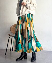 un dix cors（アンディコール）の「幾何柄プリーツスカート（スカート）」