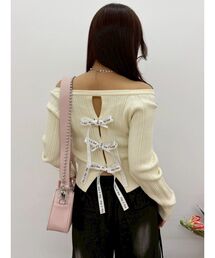 EVRIS | 2WAYバックリボンニットトップス(ニット/セーター)