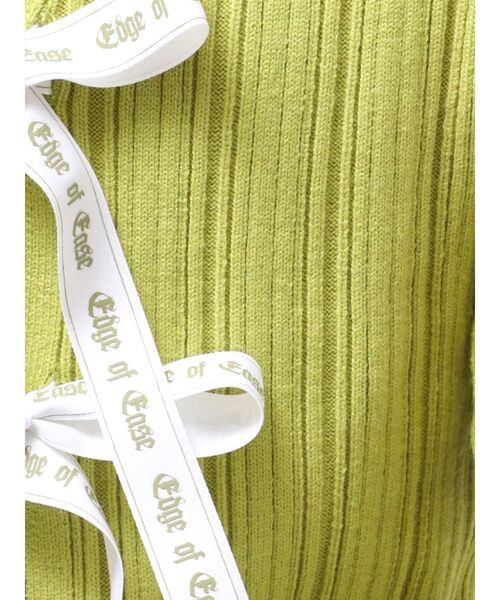 EVRIS(エヴリス)の「2WAYバックリボンニットトップス(ニット/セーター・レディース・ブラック/グレー/ホワイト/グリーン・FREE)」の5枚目の写真