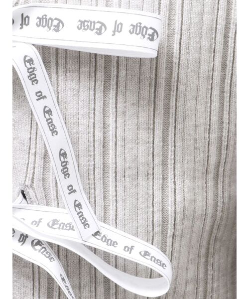 EVRIS(エヴリス)の「2WAYバックリボンニットトップス(ニット/セーター・レディース・ブラック/グレー/ホワイト/グリーン・FREE)」の6枚目の写真