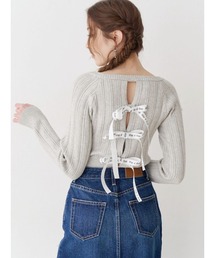 EVRIS | 2WAYバックリボンニットトップス(ニット/セーター)