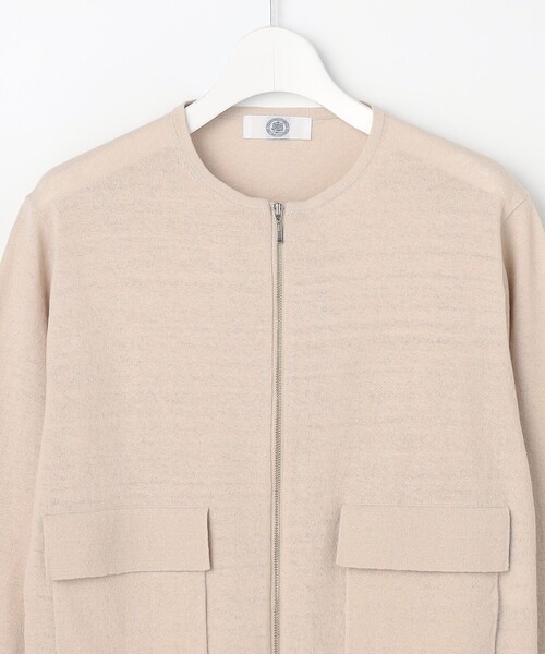 J.PRESS Ladies(J.プレス レディス)の「LINEN COTTON BLEND ニット ブルゾン(ブルゾン・レディース・ネイビー系/ベージュ系/ライトグレー系・SMALL)」の14枚目の写真