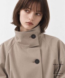 【新色追加】ファンネルネックショートトレンチコート/4wayショートコート/2026年春人気1位のアウターに新色追加