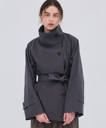 PUBLIC TOKYO（パブリックトウキョウ）の「【2026春新作】ファンネルネックショートトレンチコート（トレンチコート）」