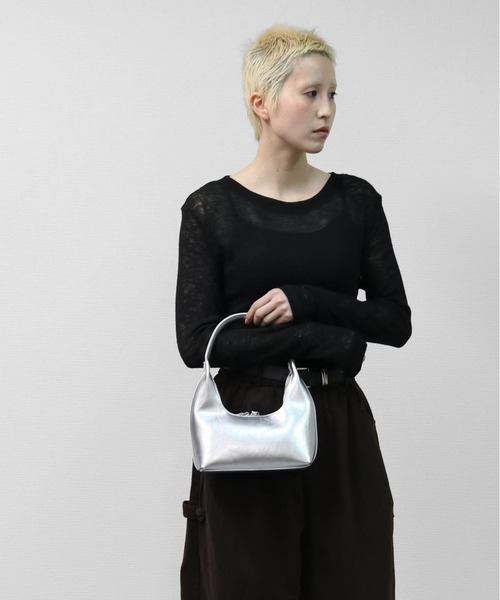 THE CELL.(ザセルドット)の「三日月MINIハンドバッグ HALF MOON MINI HANDBAG(ハンドバッグ・レディース・シルバー/ブルー/ブラック・FREE)」の12枚目の写真